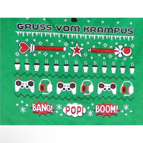 KRAMPUS Emerald City Comic Con Minion Unisex T-shirt Crew 2021 SZ XL Green EUC - Picture 13 of 13